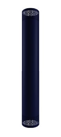 Ventilated cover pipe DESIGN'UP Bleu Saphir