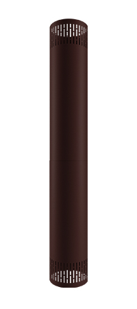 Ventilated cover pipe DESIGN'UP Brun chocolat
