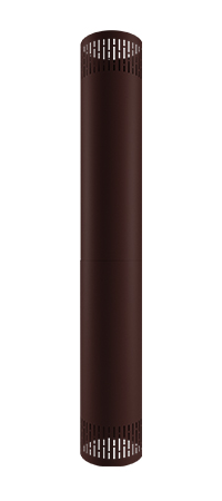 ventilated cover pipe DESIGN'UP Brun chocolat